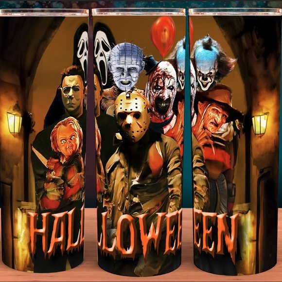 Halloween Allstars Glow in the Dark Horror Cup Mug Tumbler - Picture 2 of 4